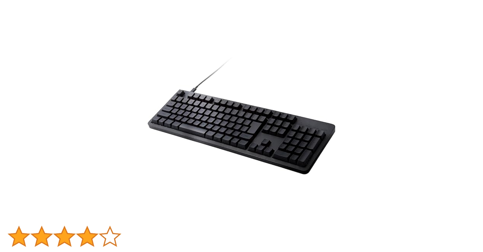 ELECOM TK-MC50UKPBK メカニカルキーボード 静音 有線 赤軸 有線メカニカルフルキーボード - TK-MC50UKPBK